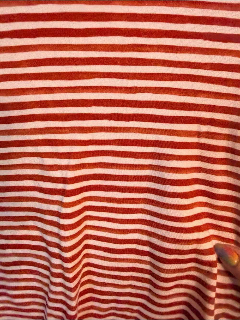 Hart + Land Organic Cotton 2 Piece Pajamas Red White Stripes, size 12 Years